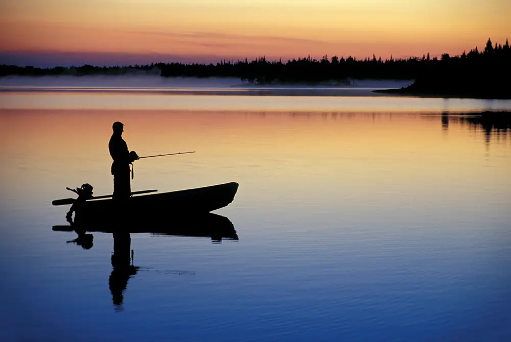 fishing-sunset-lake-oconee